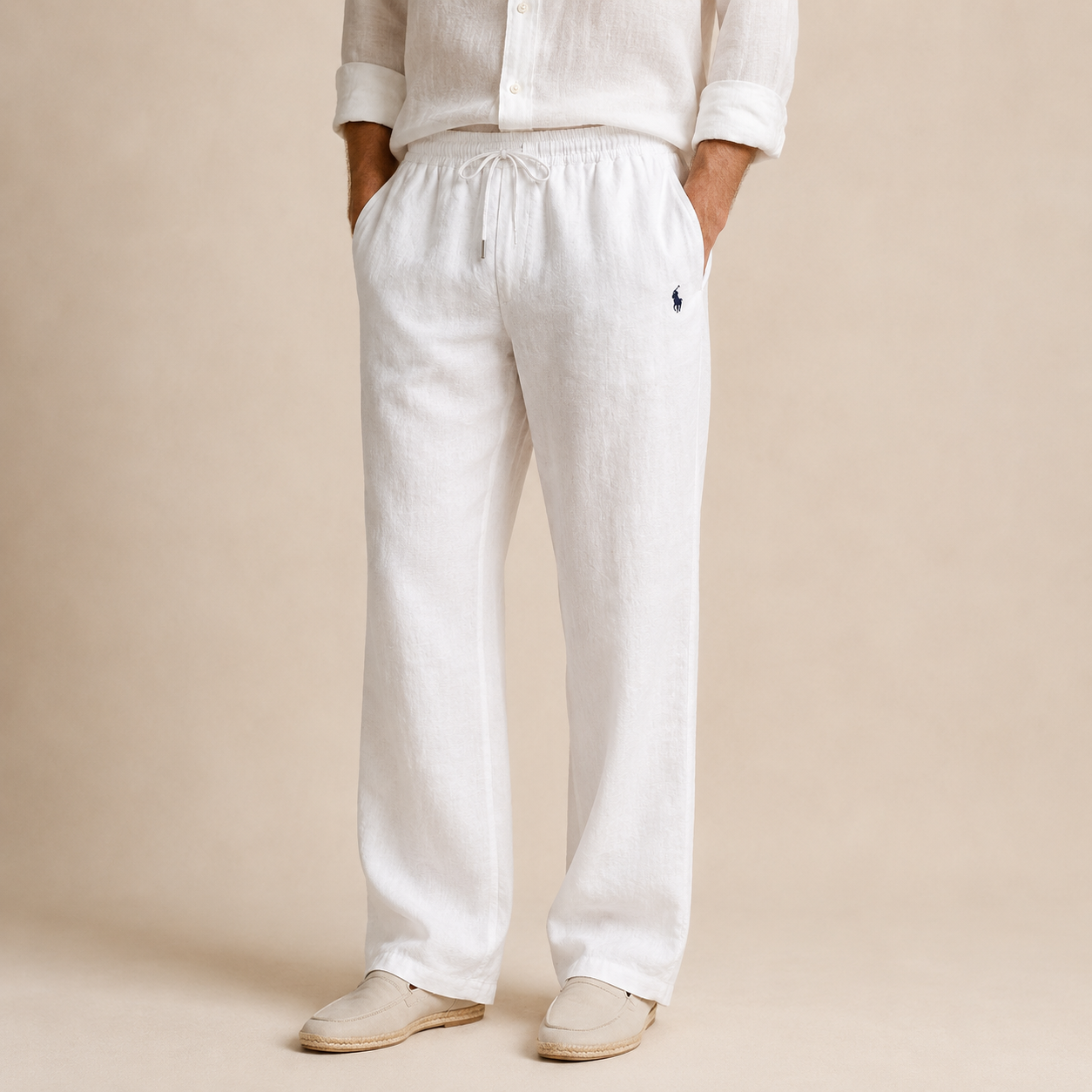 Capri Classic Linen Trousers