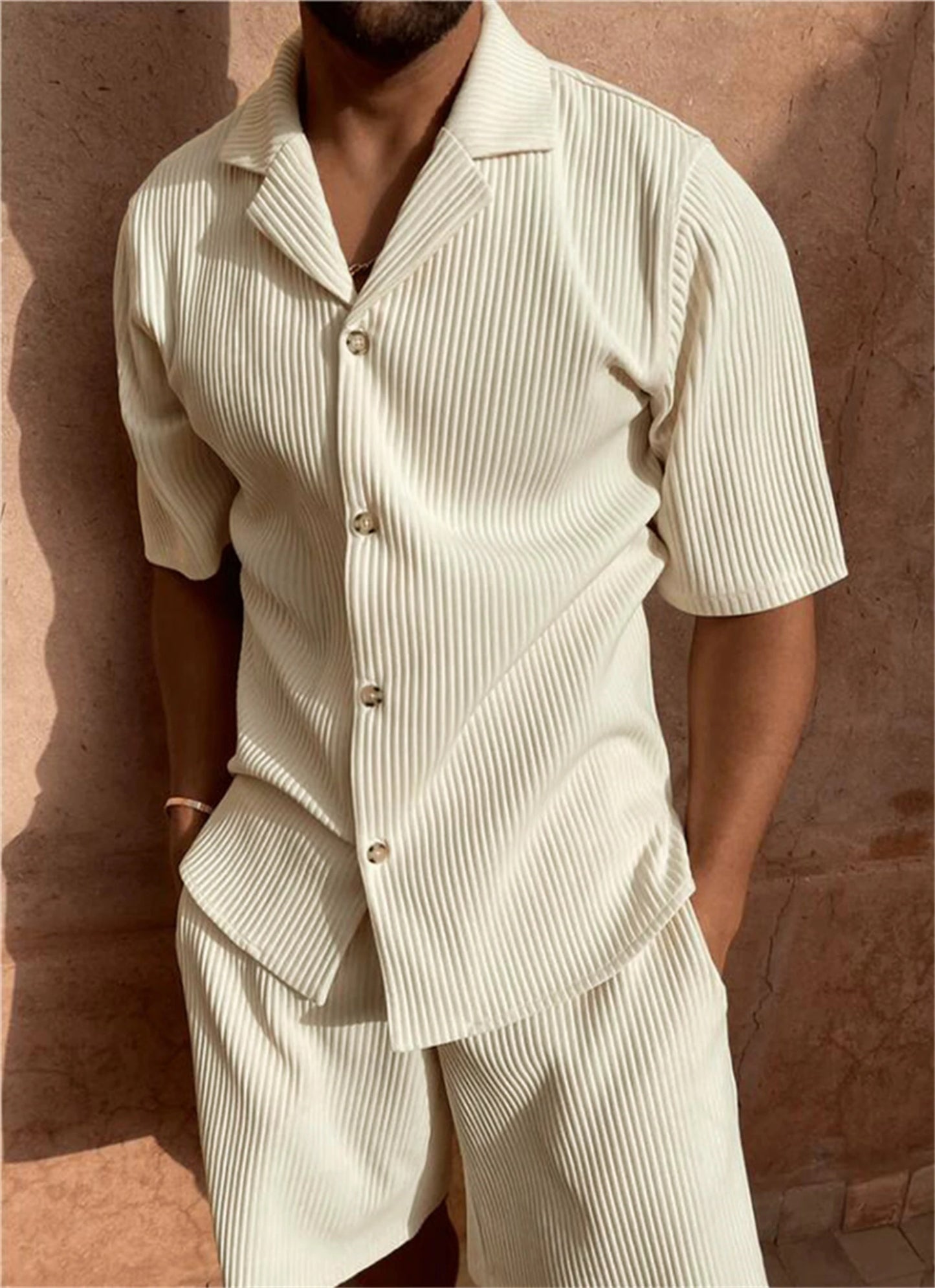 Monaco Sleek Zip-Neck Summer Two-Piece Set