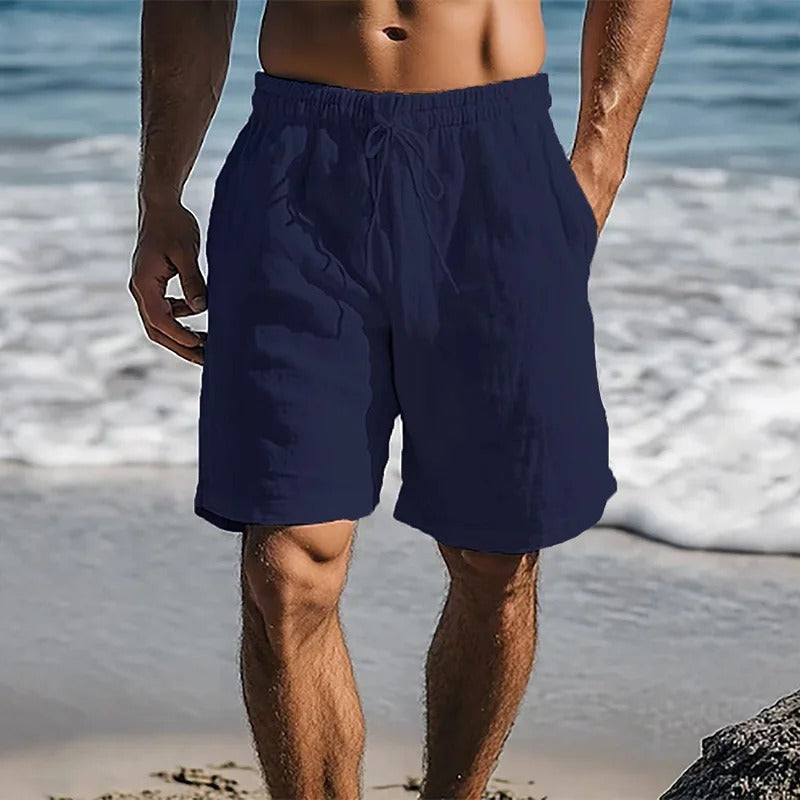 Amalfi Premium Linen Drawstring Shorts