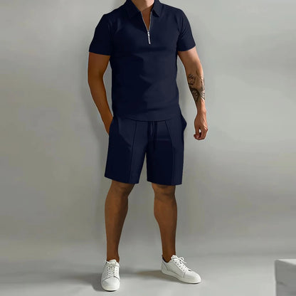Oliver Minimalist Quarter-Zip & Shorts Co-Ord Set