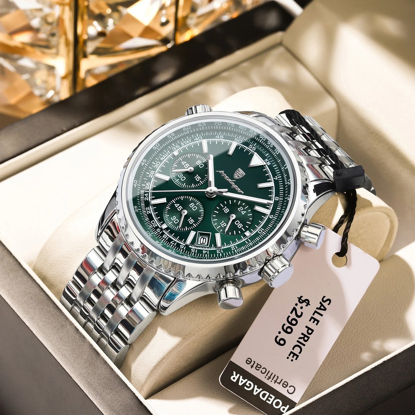 Monaco Chronograph Stainless Steel Watch
