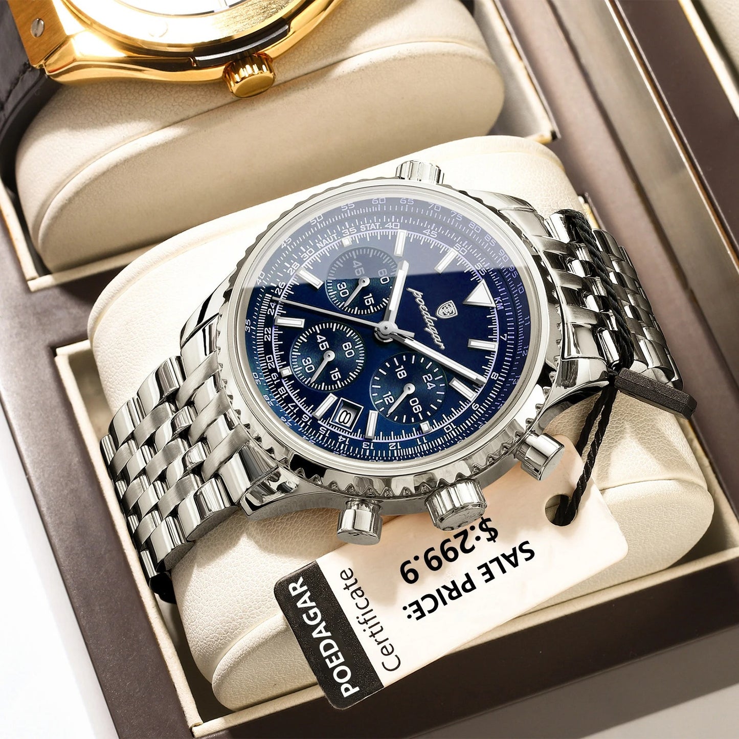 Monaco Chronograph Stainless Steel Watch