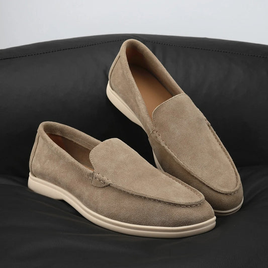 Men suede leather moccasins