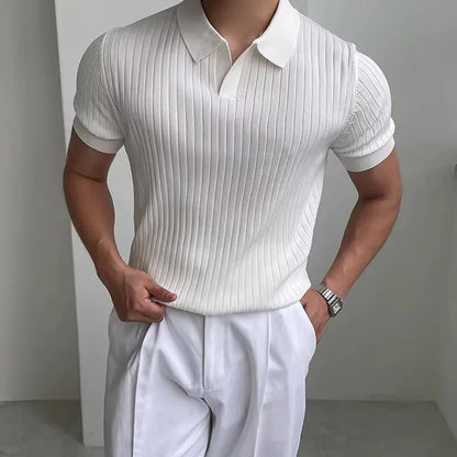Lucas Slim-Fit Ribbed Knit Open