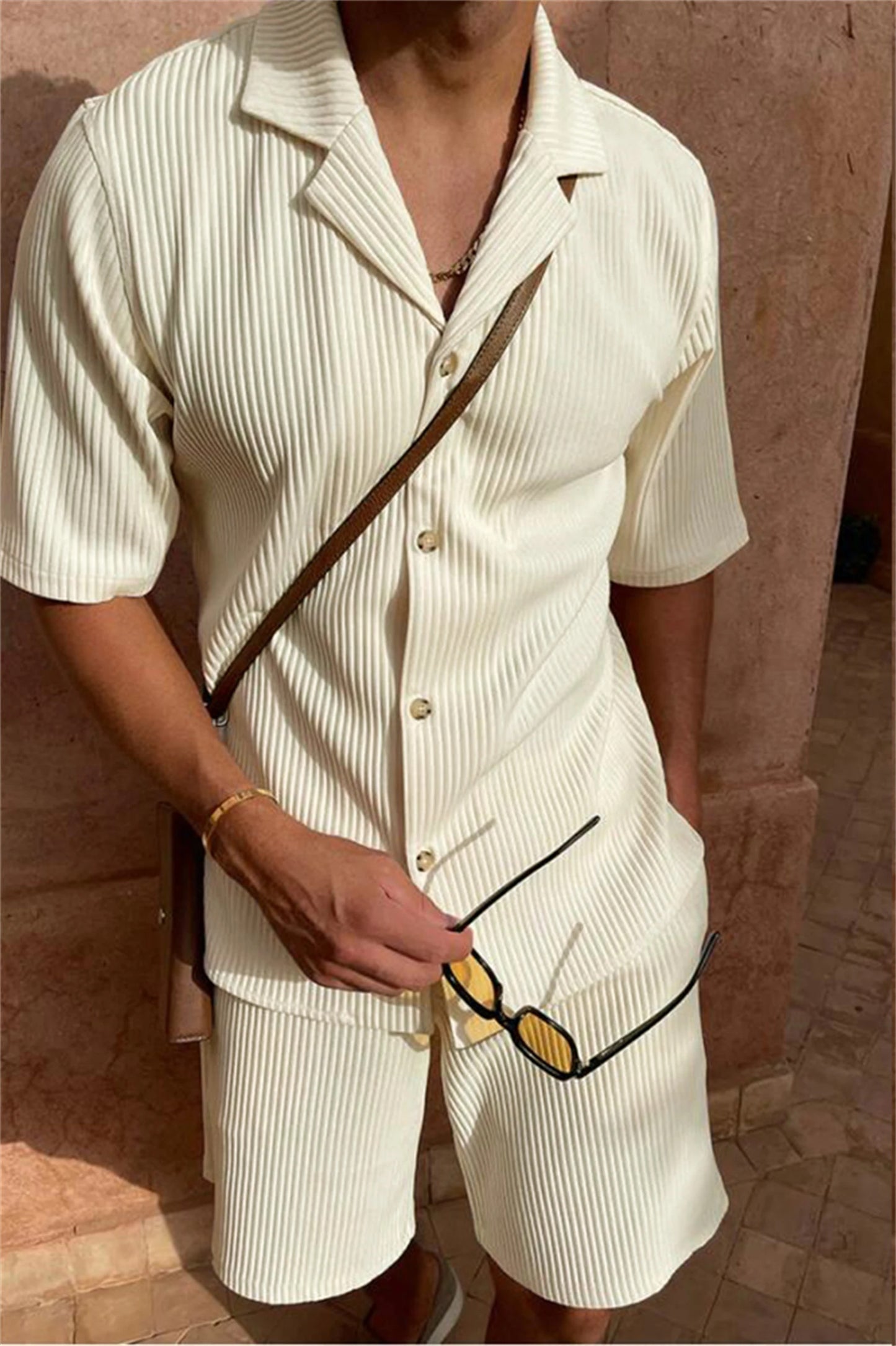 Monaco Sleek Zip-Neck Summer Two-Piece Set