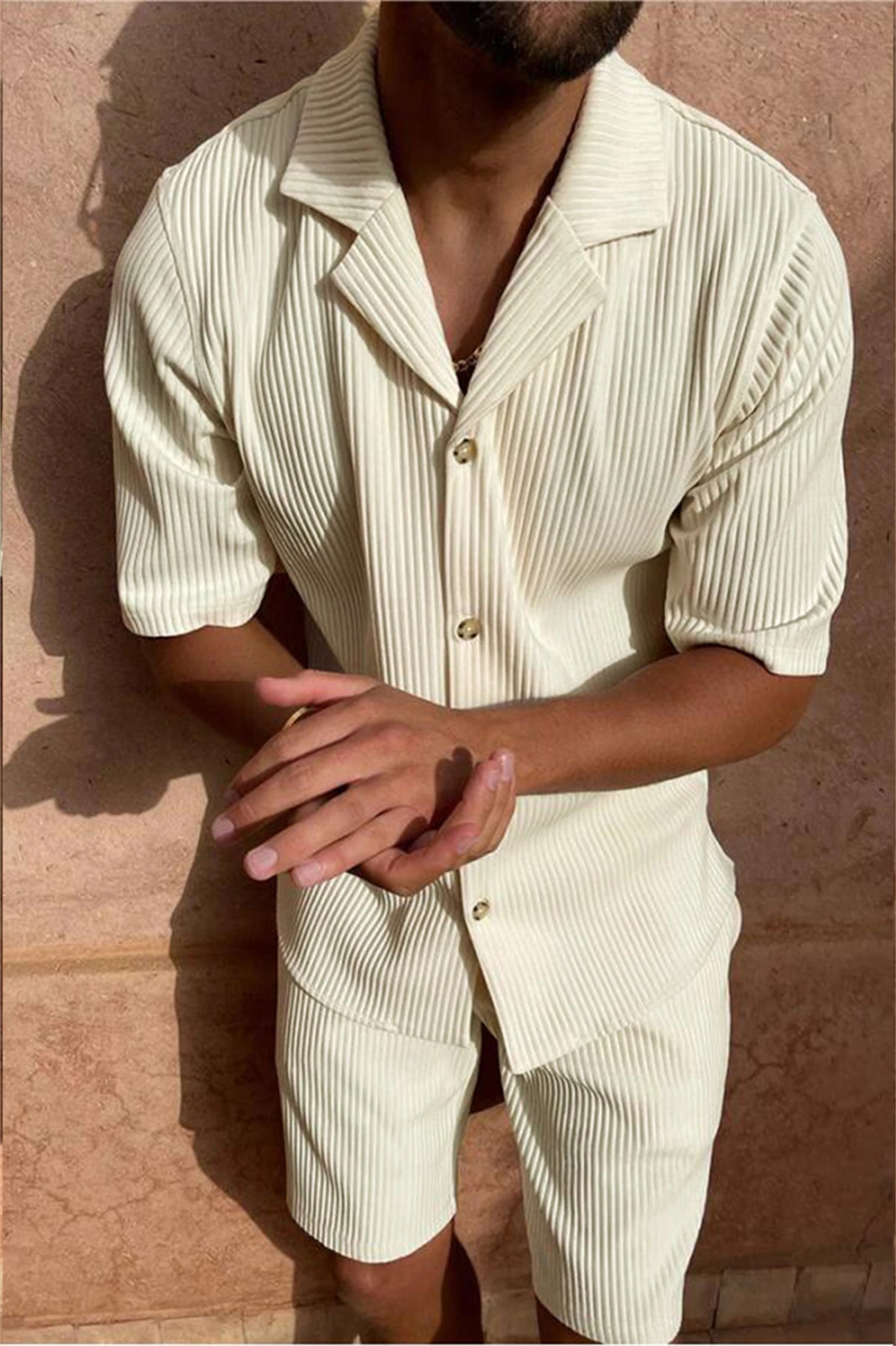 Monaco Sleek Zip-Neck Summer Two-Piece Set