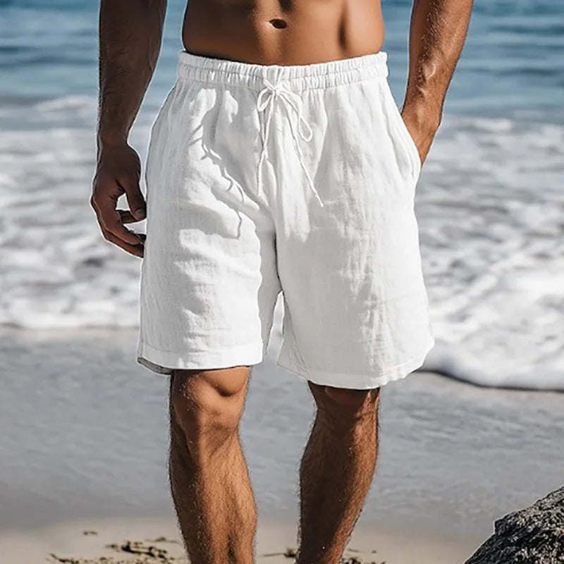 Amalfi Premium Linen Drawstring Shorts