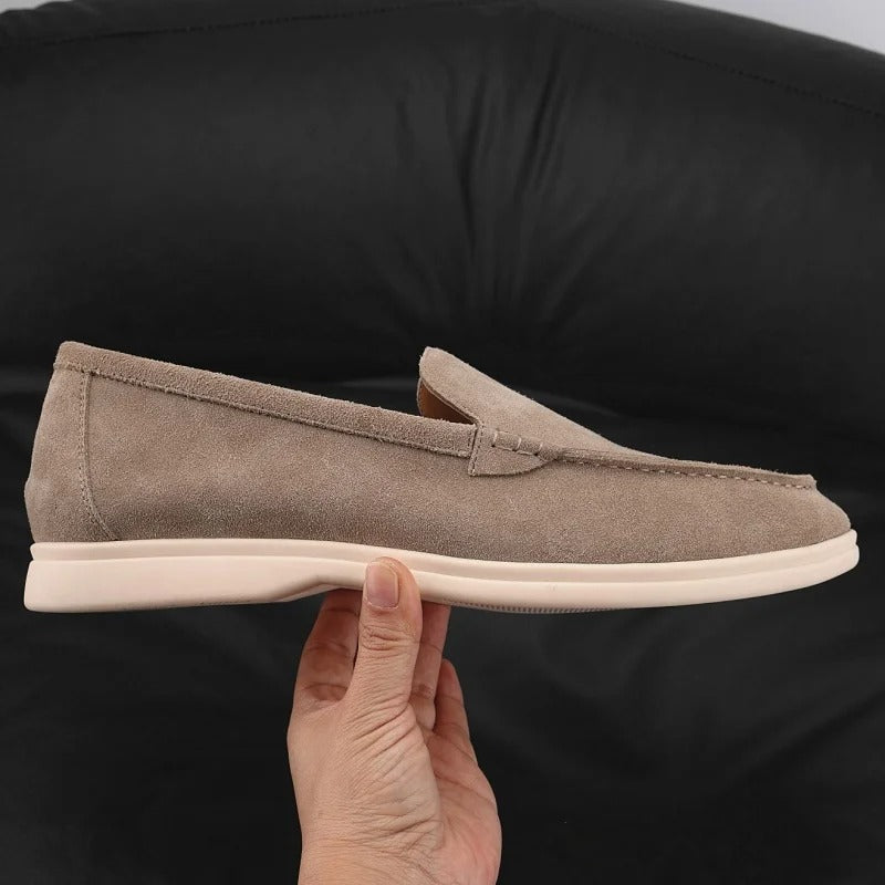 Men suede leather moccasins