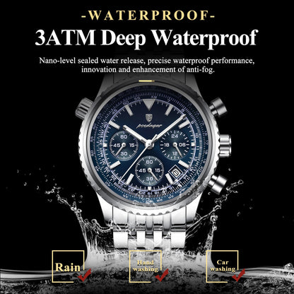 Monaco Chronograph Stainless Steel Watch