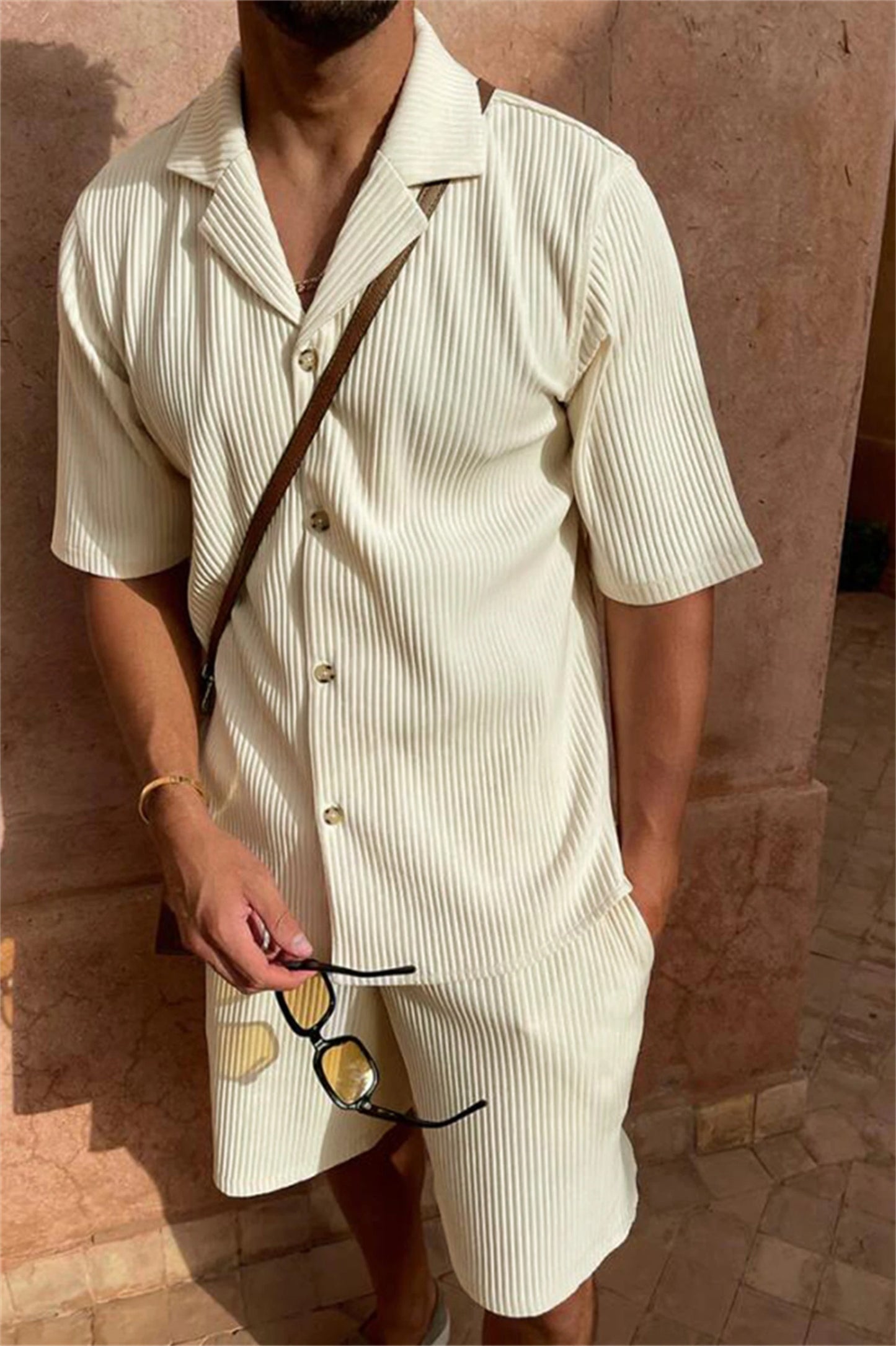 Monaco Sleek Zip-Neck Summer Two-Piece Set