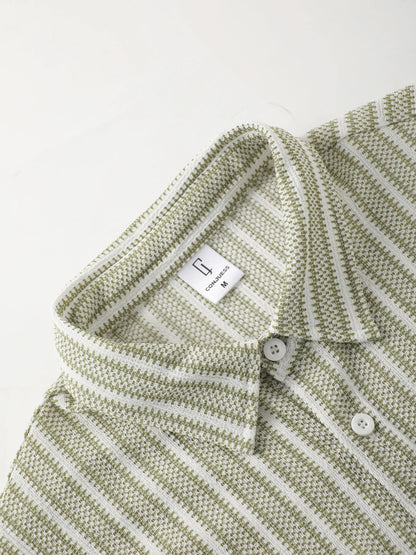 Theo Vertical Striped Shirt & Shorts Co-Ord Set