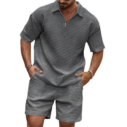 Mykonos Textured Waffle Summer Two-Piece Set