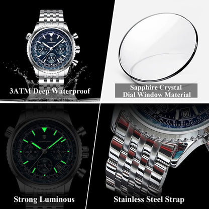 Monaco Chronograph Stainless Steel Watch