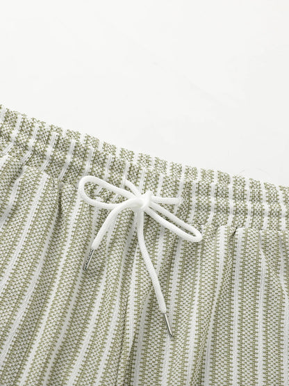 Theo Vertical Striped Shirt & Shorts Co-Ord Set