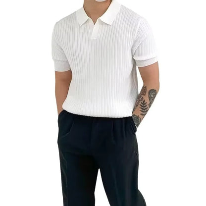 Lucas Slim-Fit Ribbed Knit Open