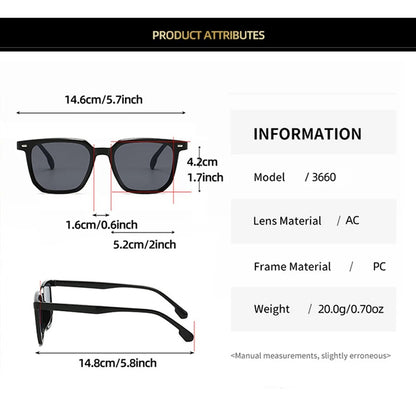 Riviera Retro Square Sunglasses