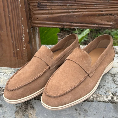 Men suede leather moccasins