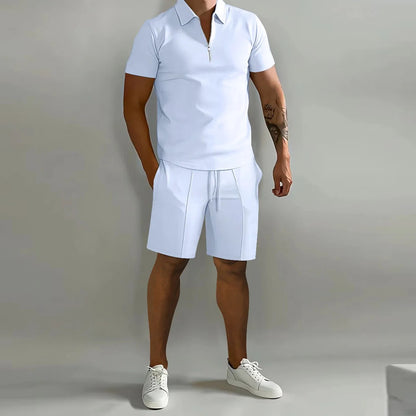 Oliver Minimalist Quarter-Zip & Shorts Co-Ord Set