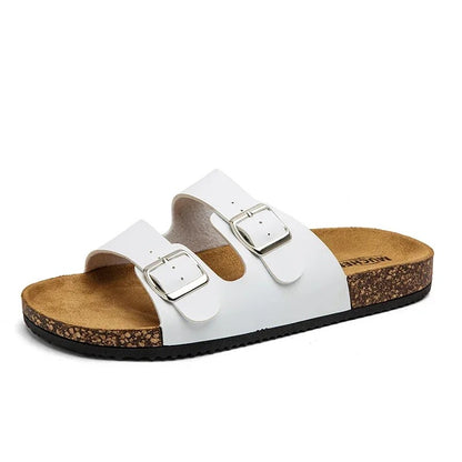 Ibiza Cork Sole Leather Sandals