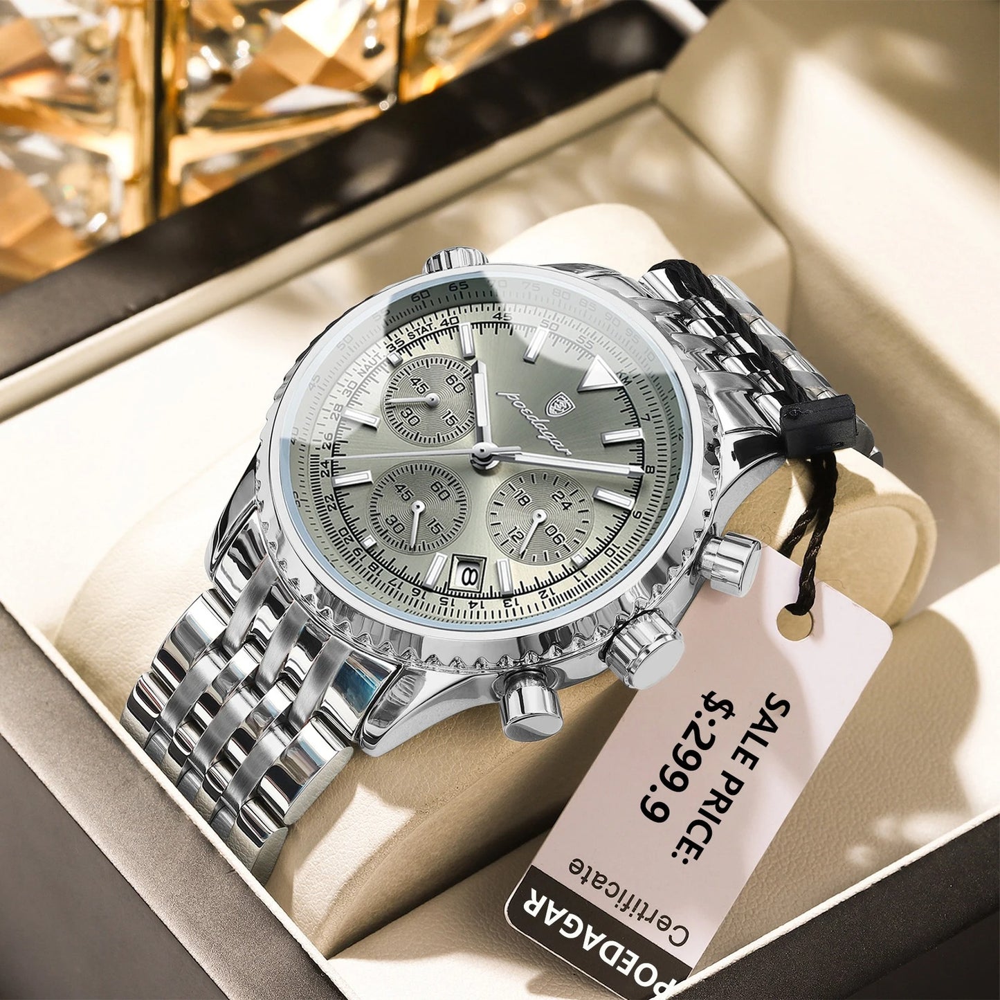 Monaco Chronograph Stainless Steel Watch