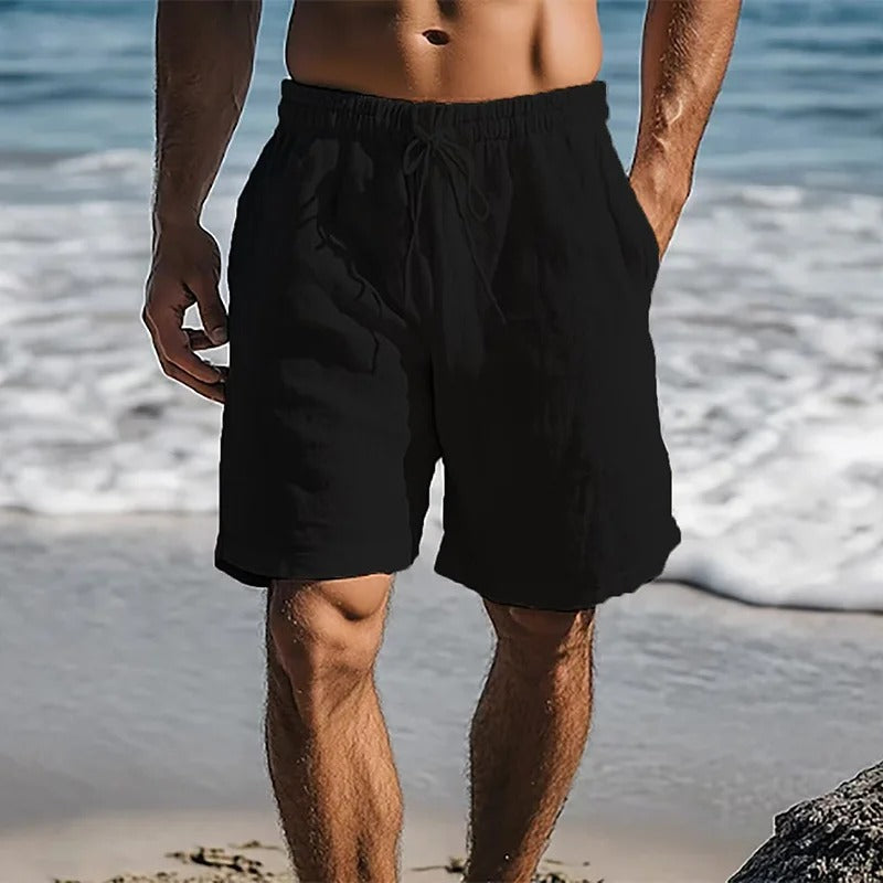 Amalfi Premium Linen Drawstring Shorts