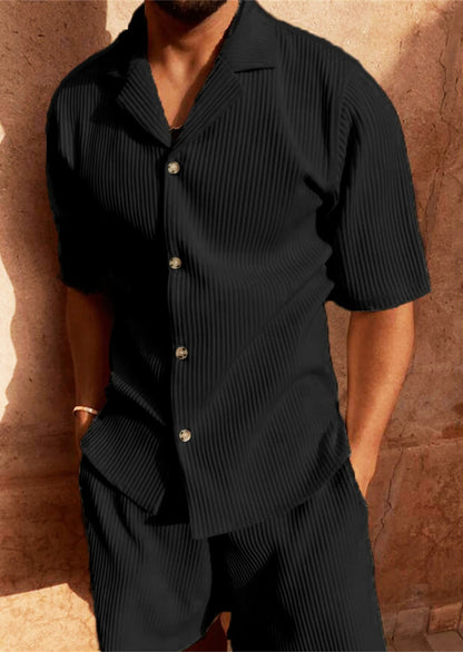 Monaco Sleek Zip-Neck Summer Two-Piece Set